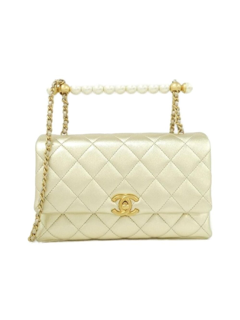 Chanel Bag Handbag Gold